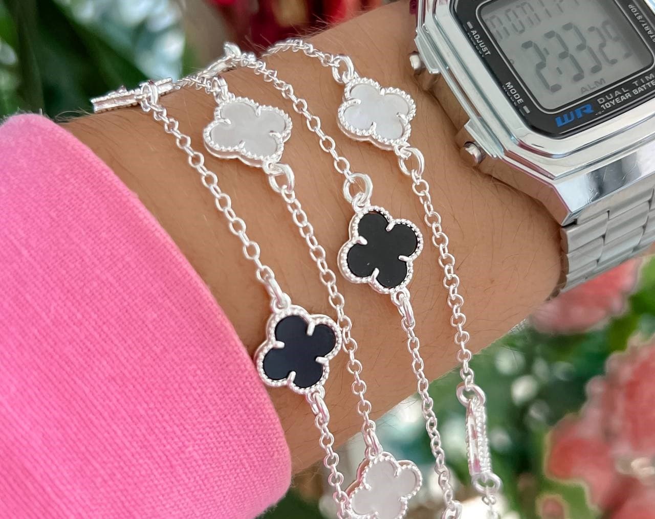 Pulseira Van Cleef 19cm - Prata 925 Legítima - Ana & Brilho Mineiro